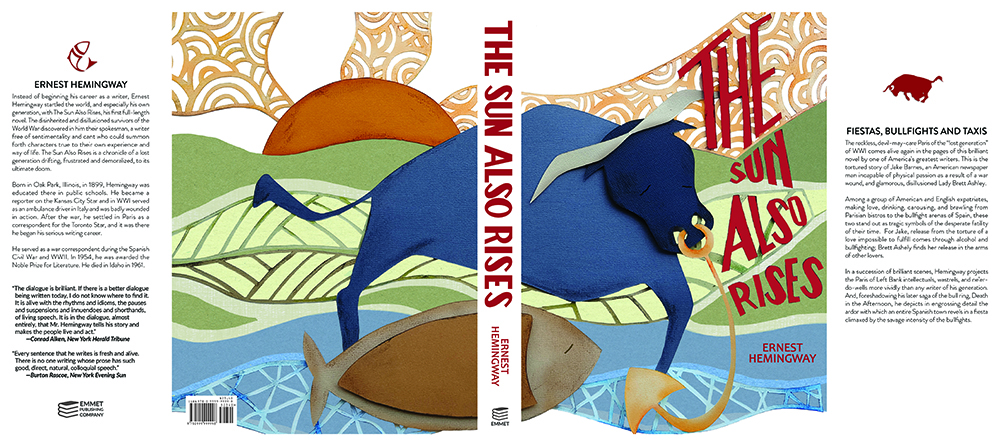 full book jacket of The Sun Also Rises including flaps
